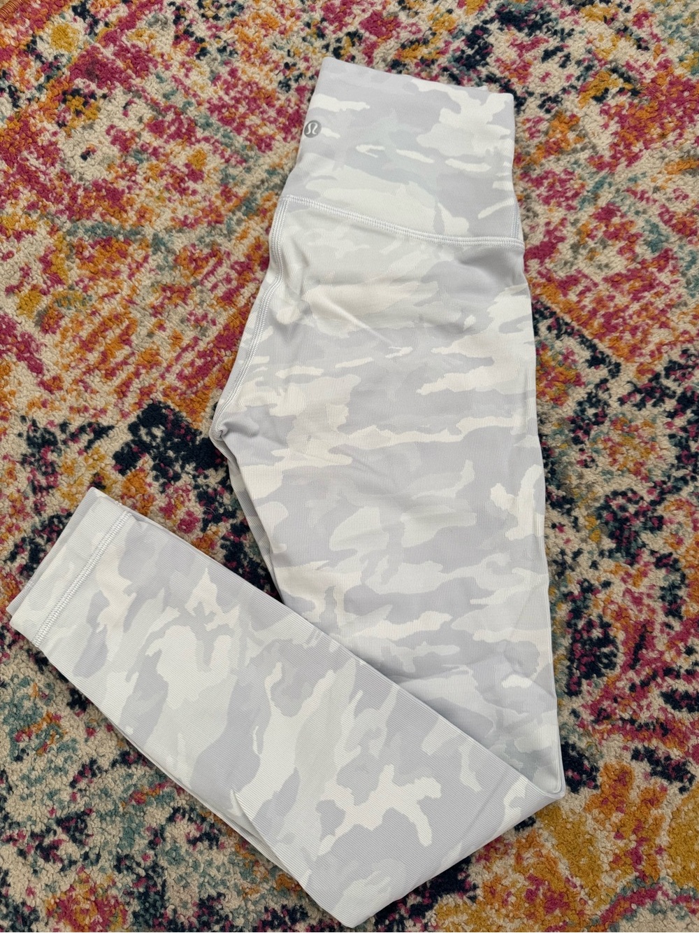 lululemon athletica Light Gray Camo High-Rise legging